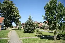 Centre of Březí nad Oslavou