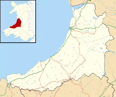 Aberystwyth is located in Ceredigion