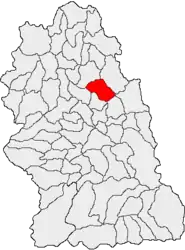 Location in Hunedoara County