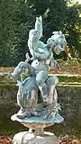 Putto statue in the Parc du Château de Ferney-Voltaire (Ferney-Voltaire, France)