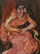 Woman in Pink (c. 1924) oil on canvas, 73 × 54.3&nbsp;cm., Saint Louis Art Museum