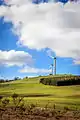 A vertical shot of Challicum Hills Wind Farm