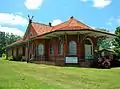 The Chambers County Museum is located in the former Central of Georgia railway depot. The depot was built of masonry construction with a tile roof in 1908 after fire destroyed the original wood structure.