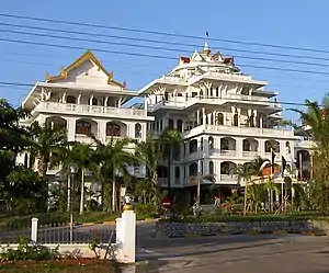 Champasak Palace Hotel, Pakse, formerly the palace of Boun Oum Na Champassak