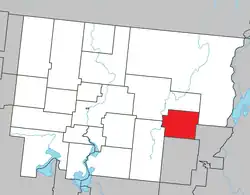 Location within Abitibi RCM.
