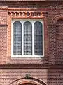 Window with replaced brickwork