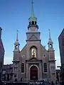 Exterior view of Notre-Dame-de-Bon-Secours chapel, Montreal, Quebec