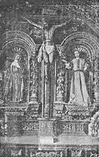 Reredos of the chapter house of the convent in 1950.