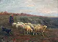 Albert Charpin "Woman with Lambs"