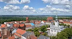 Chełmno Old Town with the Renaissance Town Hall on the right