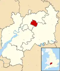Cheltenham within Gloucestershire