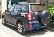 Rear of the Chery Tiggo facelift before the name change