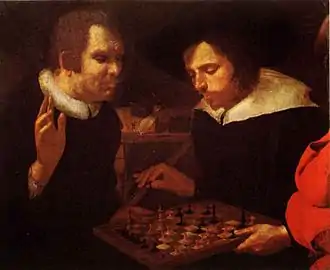 Image 30Karel van Mander, 1600 (attributed to), Les joueurs d'échecs (from Chess in the arts)