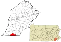 Location in Chester County and the U.S. state of Pennsylvania.