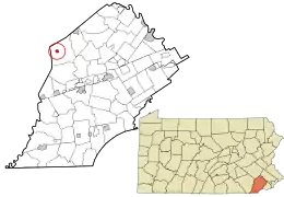 Location in Chester County and the U.S. state of Pennsylvania