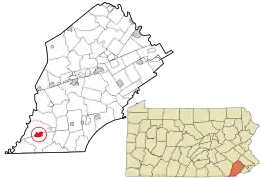Location in Chester County and the U.S. state of Pennsylvania.