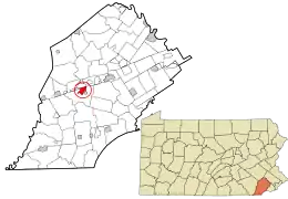 Location in Chester County and the U.S. state of Pennsylvania