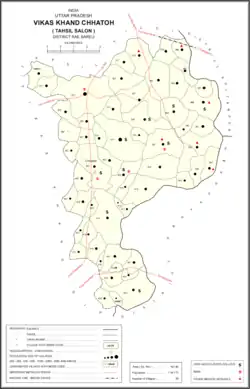 Map showing Bani (#386) in Chhatoh CD block