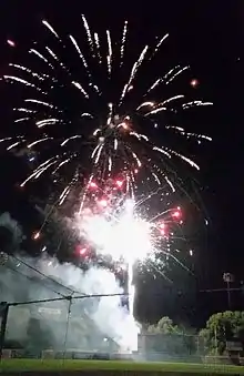 Fireworks, NBT Bank Stadium in 2016.