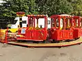 A children's train ride in Birkenhead Park in the United Kingdom
