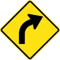 Curve to right