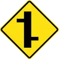 Staggered crossroads, first to the right