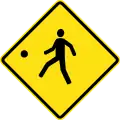 Watch for children playing