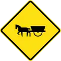 Watch for horse-drawn vehicles