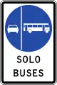 Buses only in right lane