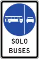 Buses only in left lane