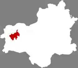 Location within Fushun City