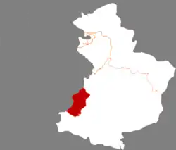 Location in Yingkou