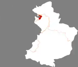 Location in Yingkou