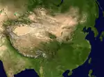Satellite image of China