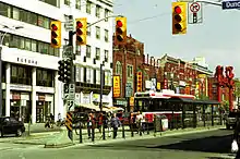 Toronto 'Spadina' signals (black signals for transport)