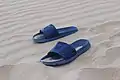 Blue beach slides