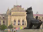 Yangon City Hall seen from Maha Bandula Park