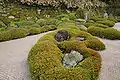 The style of topiary plant sculpture known as ōkarikomi in Chionin Garden.
