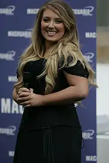 Chloë Agnew at Macquarie Shopping Centre, Sydney, in August 2012