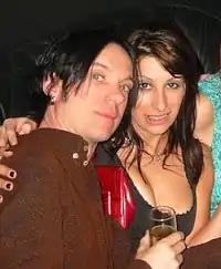 Carrie Borzillo with her then-husband Chris Vrenna in 2002.