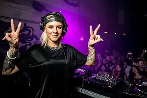 Christina Novelli performing for an Odin Works event at Nextdoor in Honolulu, Hawaii 15 May 2014