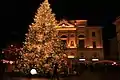Christmas tree in Lugano, Switzerland.