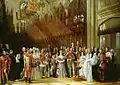 Christening of the Prince of Wales in St.George's Chapel, Windsor 25 Jan 1842