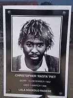 Christopher 'Rasta' Piet