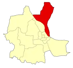 Location of Chroy Changvar within Phnom Penh