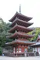 Pagoda of Myōō-in in Fukuyama. It was built in 1348.