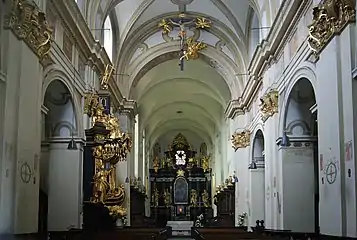 Interior of the church