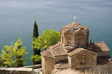 Church of St. John at Kaneo from the above