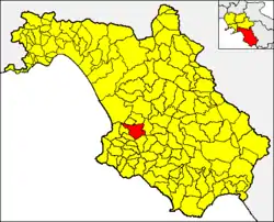 Cicerale within the Province of Salerno