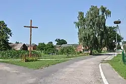 Cross-roads in Ciećmierz